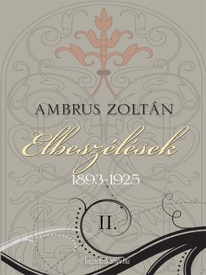 cover image of Elbeszélések II. rész